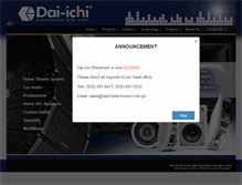 Tablet Screenshot of daiichielectronics.com.ph